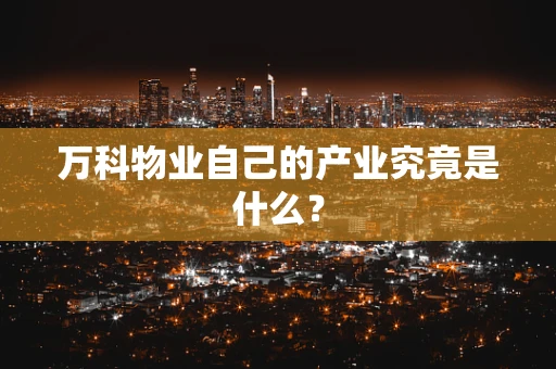 万科物业自己的产业究竟是什么？