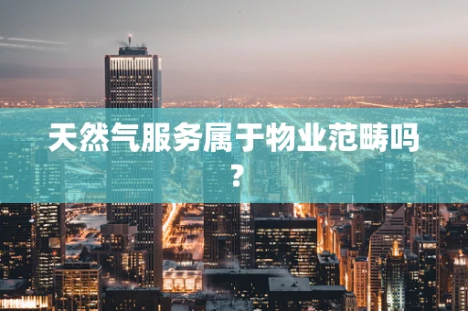 天然气服务属于物业范畴吗？