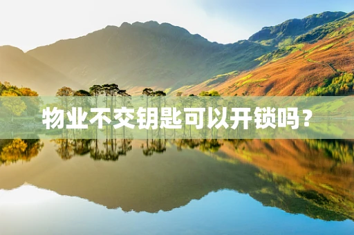 物业不交钥匙可以开锁吗？