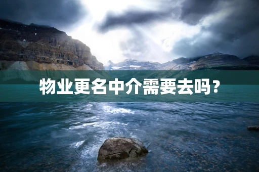 物业更名中介需要去吗？