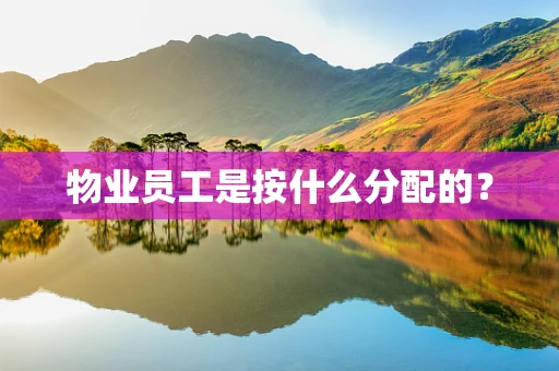物业员工是按什么分配的？