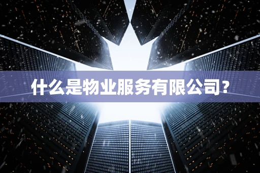 什么是物业服务有限公司？