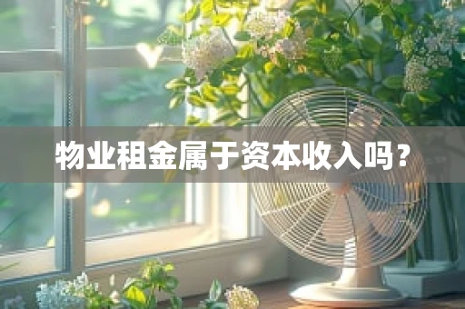 物业租金属于资本收入吗？