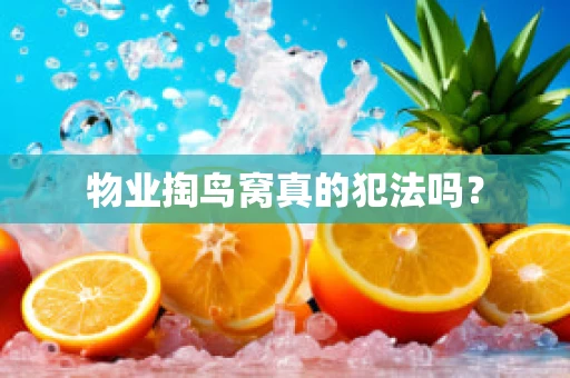 物业掏鸟窝真的犯法吗？