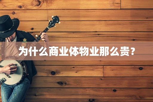 为什么商业体物业那么贵？