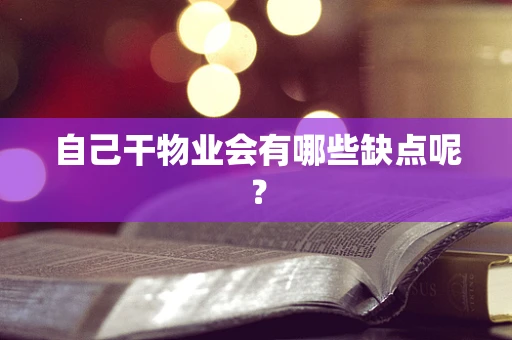 自己干物业会有哪些缺点呢？