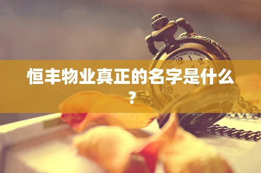 恒丰物业真正的名字是什么？