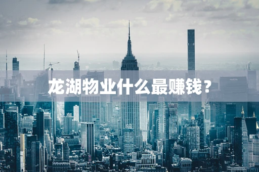 龙湖物业什么最赚钱？