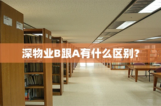 深物业B跟A有什么区别？