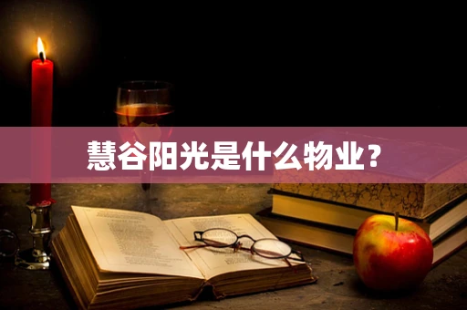 慧谷阳光是什么物业？