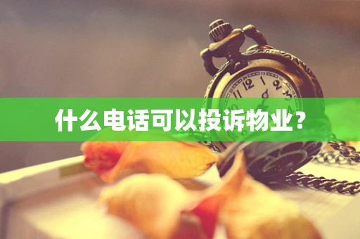 什么电话可以投诉物业？