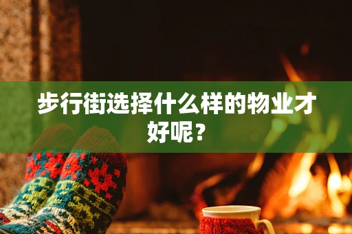 步行街选择什么样的物业才好呢？
