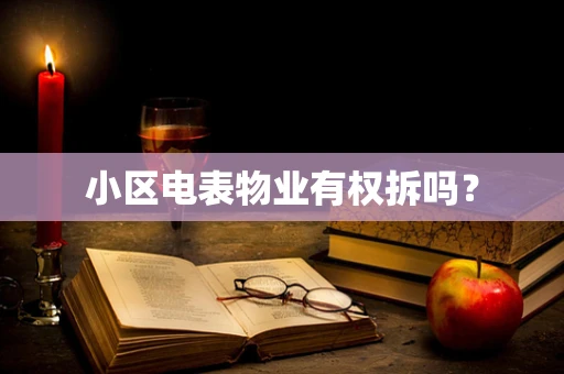 小区电表物业有权拆吗？