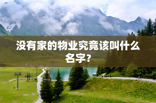没有家的物业究竟该叫什么名字？