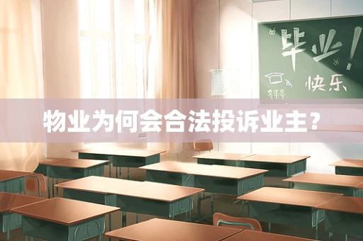物业为何会合法投诉业主？