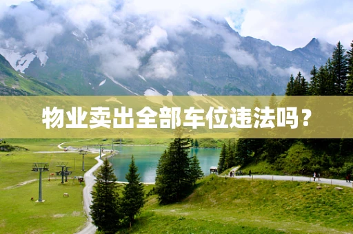 物业卖出全部车位违法吗？