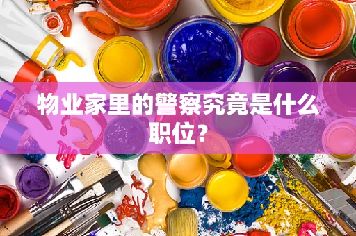 物业家里的警察究竟是什么职位？