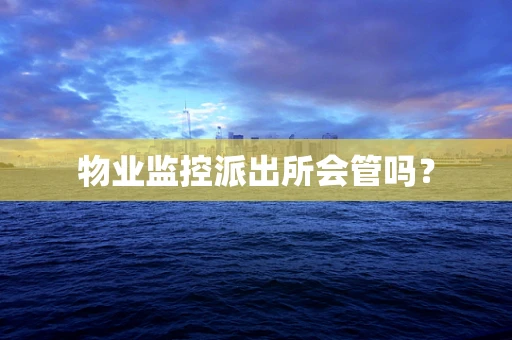 物业监控派出所会管吗？