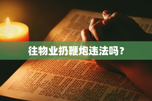 往物业扔鞭炮违法吗？
