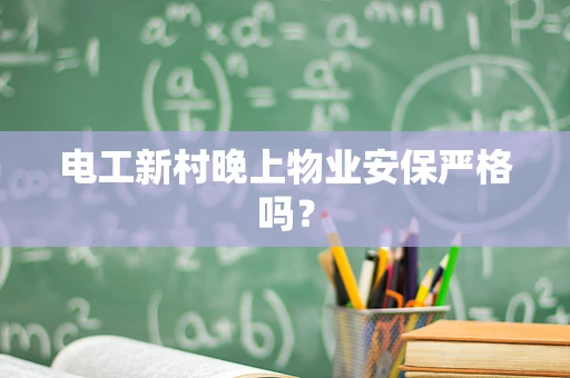 电工新村晚上物业安保严格吗？