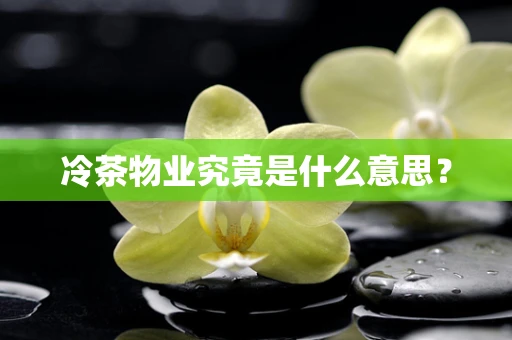冷茶物业究竟是什么意思？