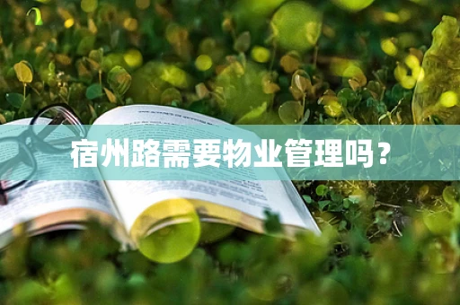 宿州路需要物业管理吗？
