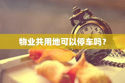 物业共用地可以停车吗？