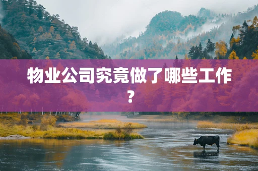 物业公司究竟做了哪些工作？