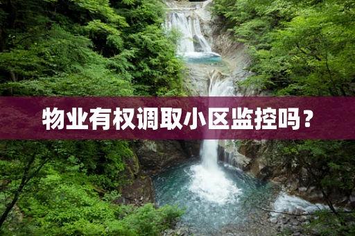 物业有权调取小区监控吗？