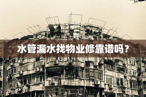 水管漏水找物业修靠谱吗？