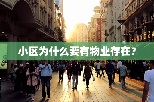 小区为什么要有物业存在？