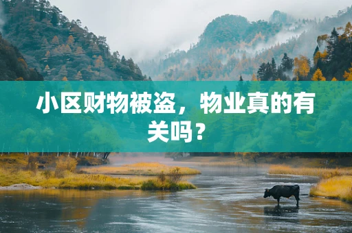 小区财物被盗，物业真的有关吗？