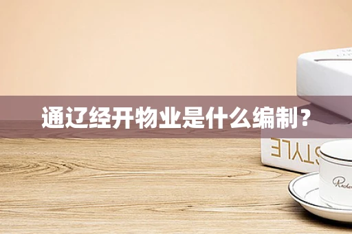 通辽经开物业是什么编制？