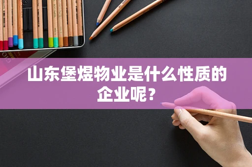 山东堡煜物业是什么性质的企业呢？