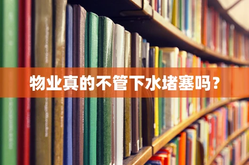 物业真的不管下水堵塞吗？