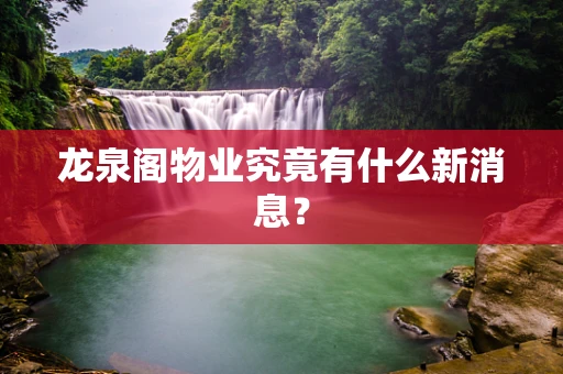 龙泉阁物业究竟有什么新消息？